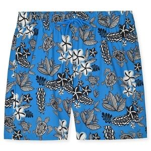 Mr. Swim Electric Blue Geo Turtles Pattern Swim Trunk XXL